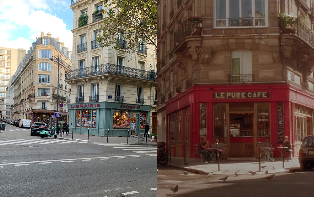 Kafejka Le Pure Cafe w Paryżu