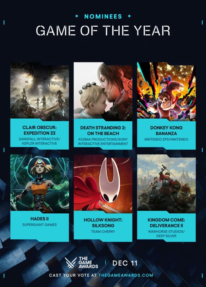 The Game Awards 2025: Poznaliśmy nominacje!