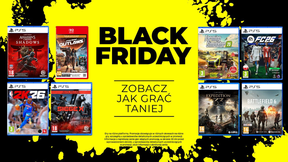 Zobacz, jak grać taniej – pudełkowe gry dostępne w supercenach na Black Friday