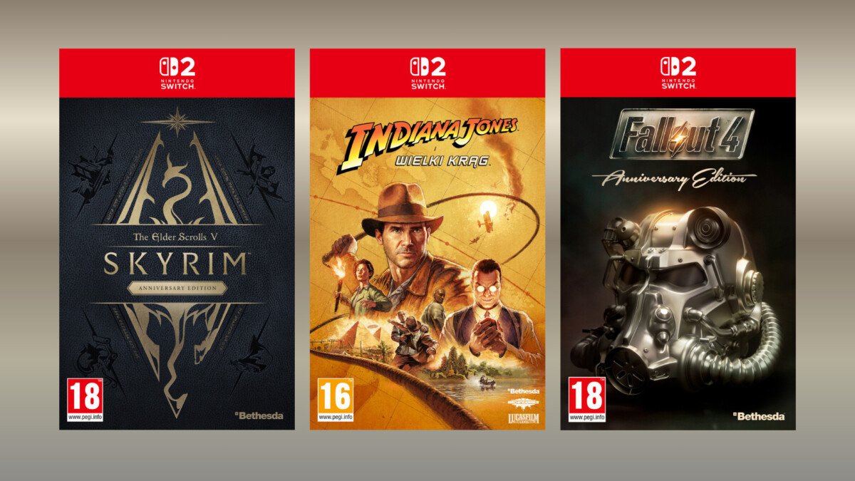 Trzy gry Bethesda Softworks na Nintendo Switch 2 w planie wydawniczym PLAION Polska!