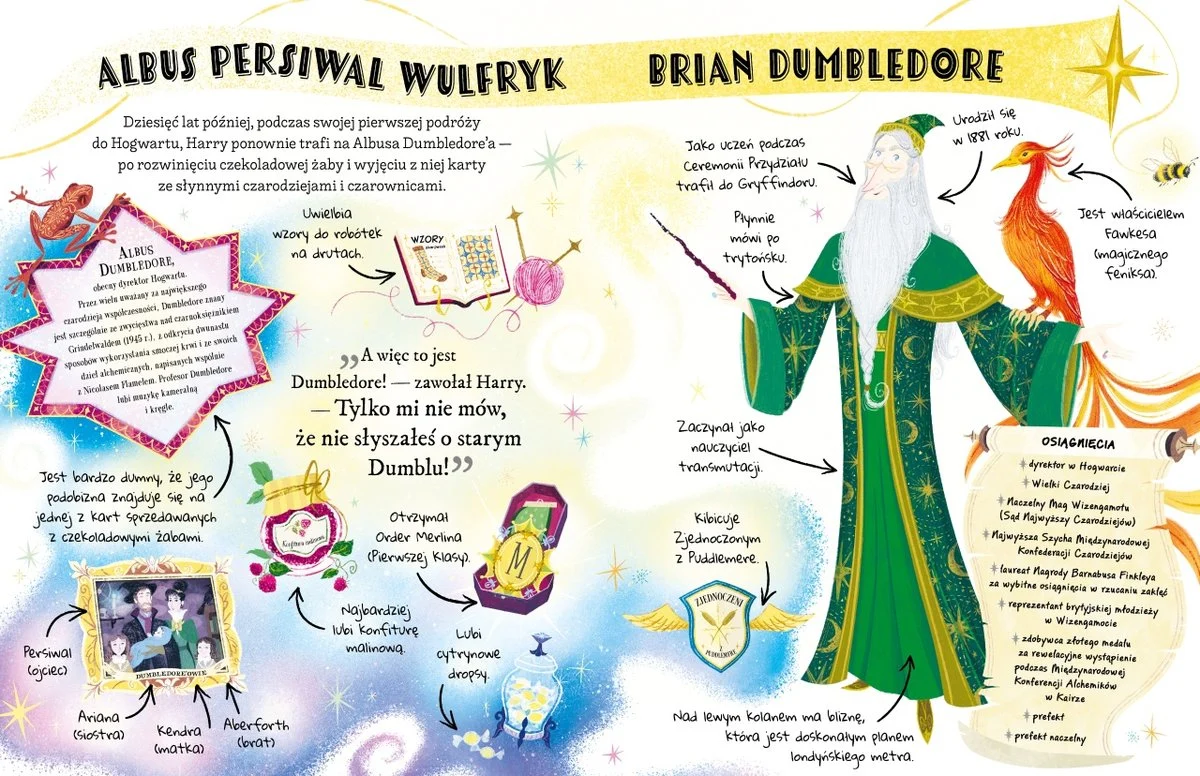 Profesor Dumbledore. Mały Potterownik – recenzja książki. Dyrektor Hogwartu w pigułce