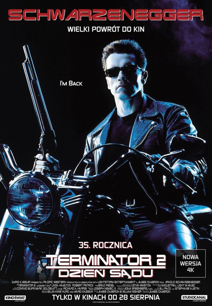 Terminator 2: Dzień Sądu – kultowy film powraca do polskich kin w wersji 4K!